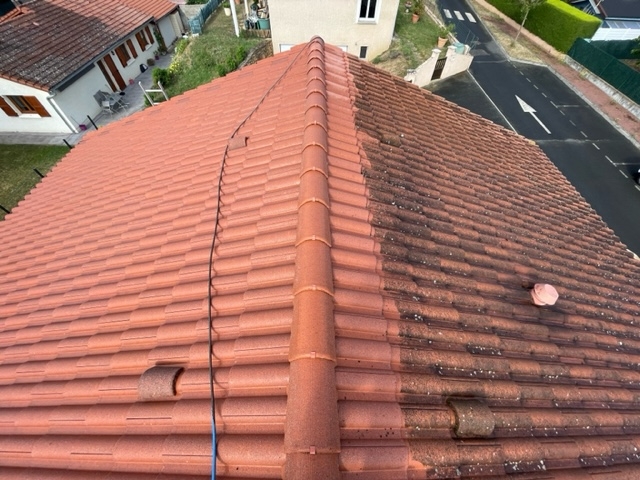 Nettoyage et traitement de toiture Vindry-sur-Turdine, Ouest Lyonnais, Stéphane Martinez